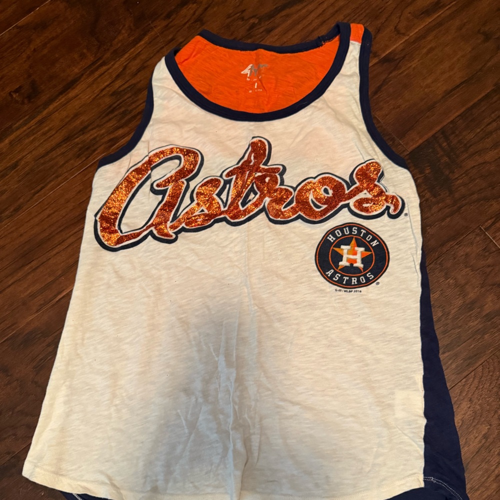 47 White and Orange Muscle Tee for Athletic Style